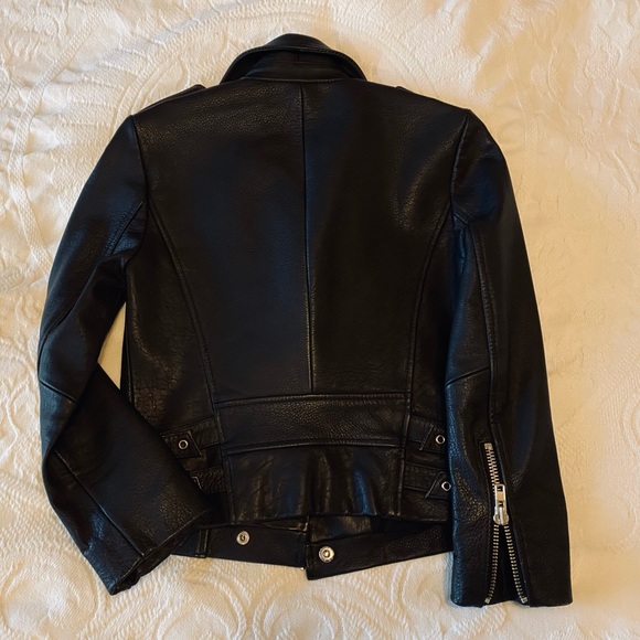 OAK genuine black leather rider jacket - Picture 5 of 8
